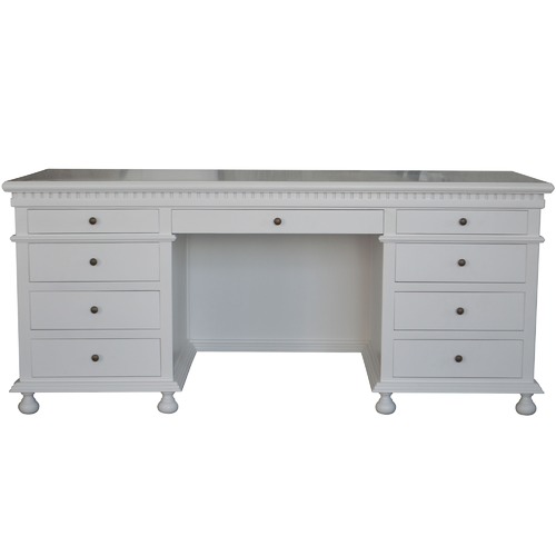 S G Furniture St. James Classic Birch Desk Temple Webster